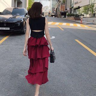 Cutout Back Tank Top