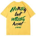 Short-sleeve Round Lettering T-shirt