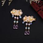 Flower Hair Clip Gz138 - 1 Pair - Multicolor - One Size