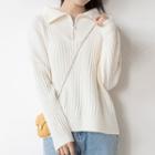 Half-zip Long-sleeve Sweater