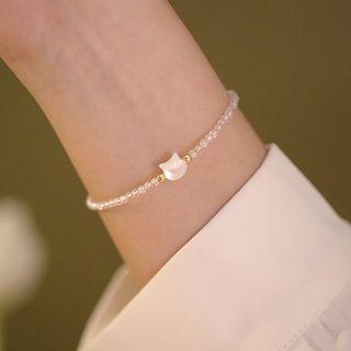 Cat Faux Crystal Bracelet