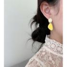 Alloy Irregular Disc Dangle Earring