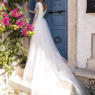 Lace Long-sleeve Wide-leg Jumpsuit