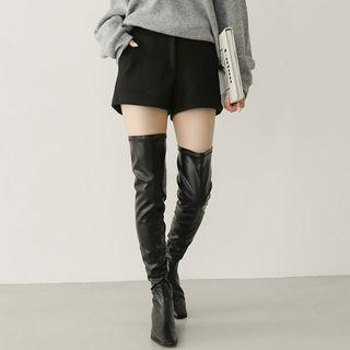Zip-fly Winter Shorts