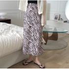 Leopard Print Midi Slit Dress