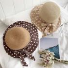 Dotted Panel Foldable Sun Hat