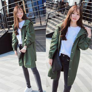 Hooded Plain Parka
