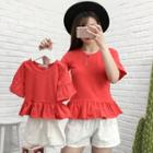 Family Matching Set: Short Sleeve T-shirt + Shorts