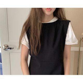 Round-neck Plain T-shirt One Size
