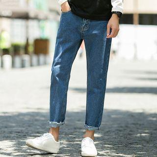 Cropped Taper Jeans