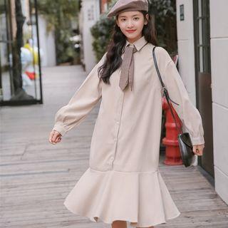 Plain Mermaid Shirtdress