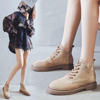 Lace Up Platform Ankle Boots