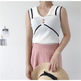 Two-way Sleeveless Knit Top