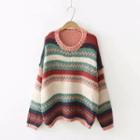Stripe Sweater Red - One Size