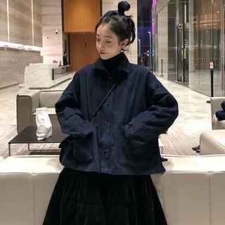 Long Sleeve Pocket Front Shirt / A-line Skirt