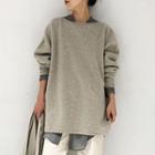 Plain Sweater Gray - M