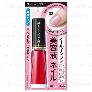 Isehan - Kiss Me Ferme Nail Care Color (#02 Clear Red) 7ml