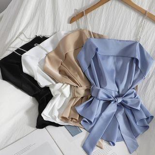 Spaghetti Strap Sashed Top