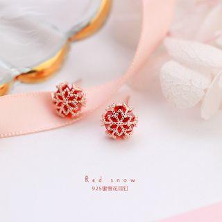 Snowflake Stud Earring