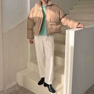 Napped Relaxed-fit Dress Pants