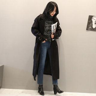 Belted Thick Long Trench Coat