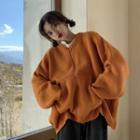 Knit Zip Jacket Tangerine - One Size