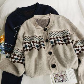 Printed Loose Cardigan