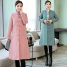 Frog-buttoned Padded Coat