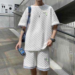 Mock Two-piece T-shirt / Shorts / Set