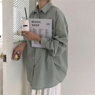 Boxy Long-sleeved Shirt