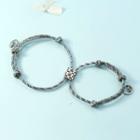 Couple Matching Wedding Chinese Characters String Bracelet