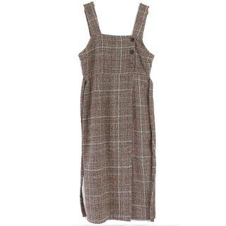 Plaid Jump Midi Dress