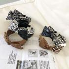 Zebra / Leopard Print Bow Velvet Headband