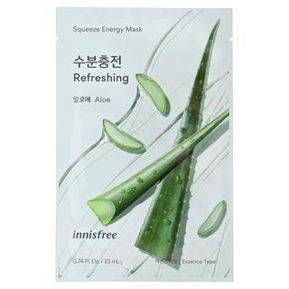 Innisfree - Squeeze Energy Mask - 10 Types Aloe