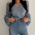 Tie Back Sweater Airy Blue - One Size
