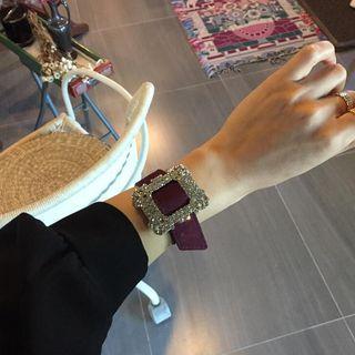 Rhinestone Statement Bracelet