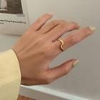 Twist Ring Asymmetry Ring - Gold - One Size