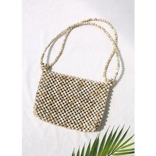 Bead Shoulder Bag Light Beige - One Size