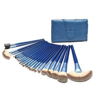 Set Of 24: Makeup Brush Blue - One Size