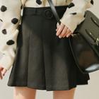 Belted Box-peat Miniskirt
