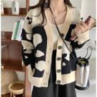 Milk Cow Print Cardigan