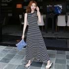 Striped Sleeveless Tank Top Dress