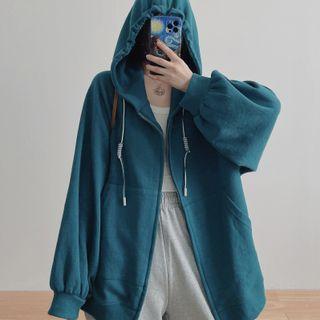Zip Hooded Sweatshirt Jacket
