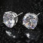 Rhinestone Earring 1 Pair - 1285 - As Shown In Figure - One Size
