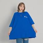 Letter Back Over-fit T-shirt