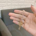 Coin Faux Pearl Alloy Bracelet Bracelet - Gold - One Size