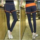 Mock Two-piece Sport Pants