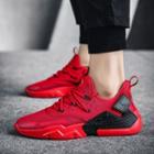 Faux Leather Athletic Sneakers