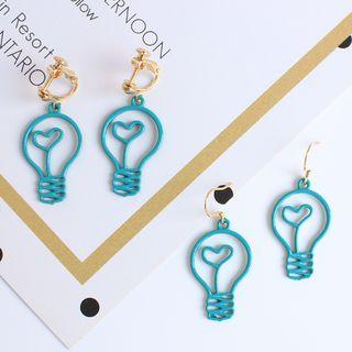 Alloy Light Bulb Dangle Earring