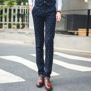 Embroidered Dress Pants